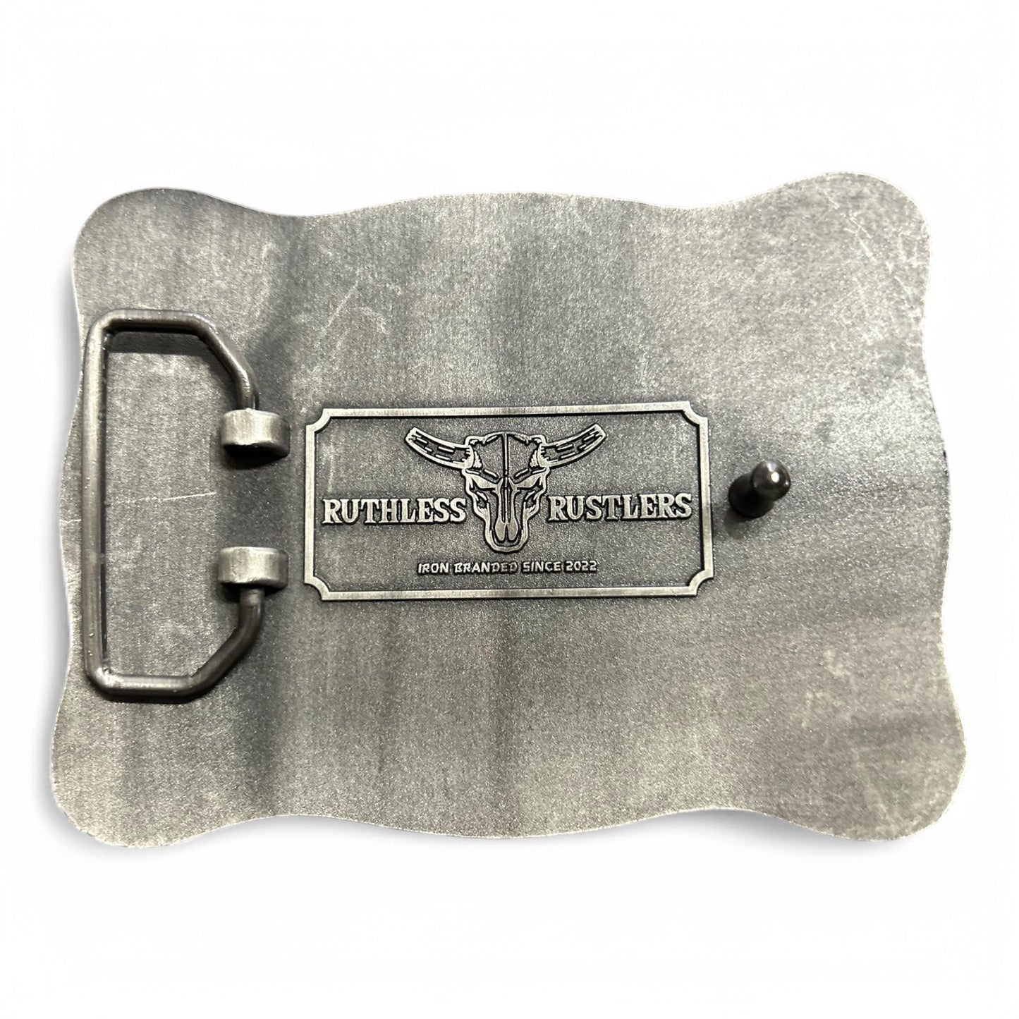 Boucle de ceinture Ruthless Rustlers Marshal | Argent antique