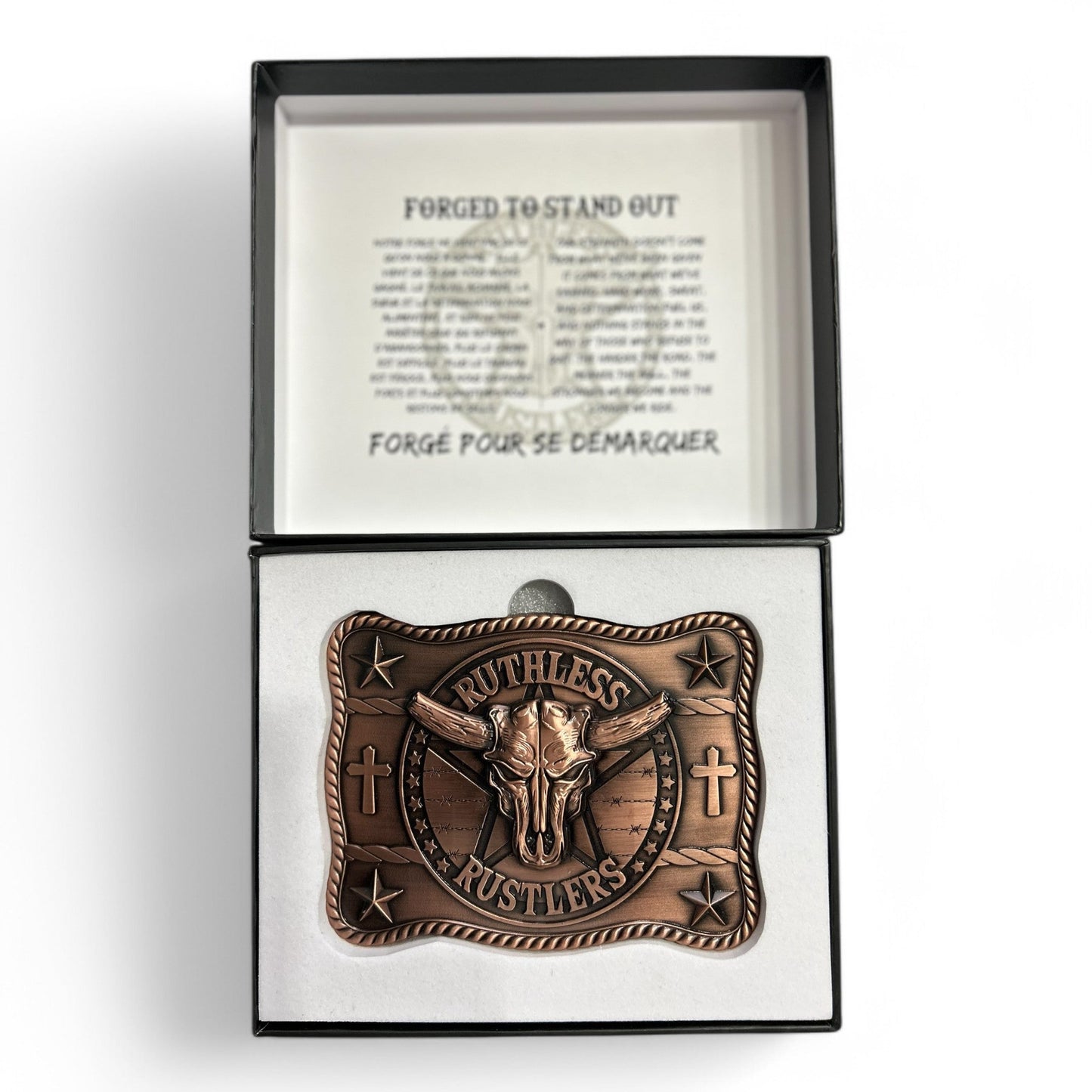 Boucle de ceinture Ruthless Rustlers Marshal | Cuivre antique