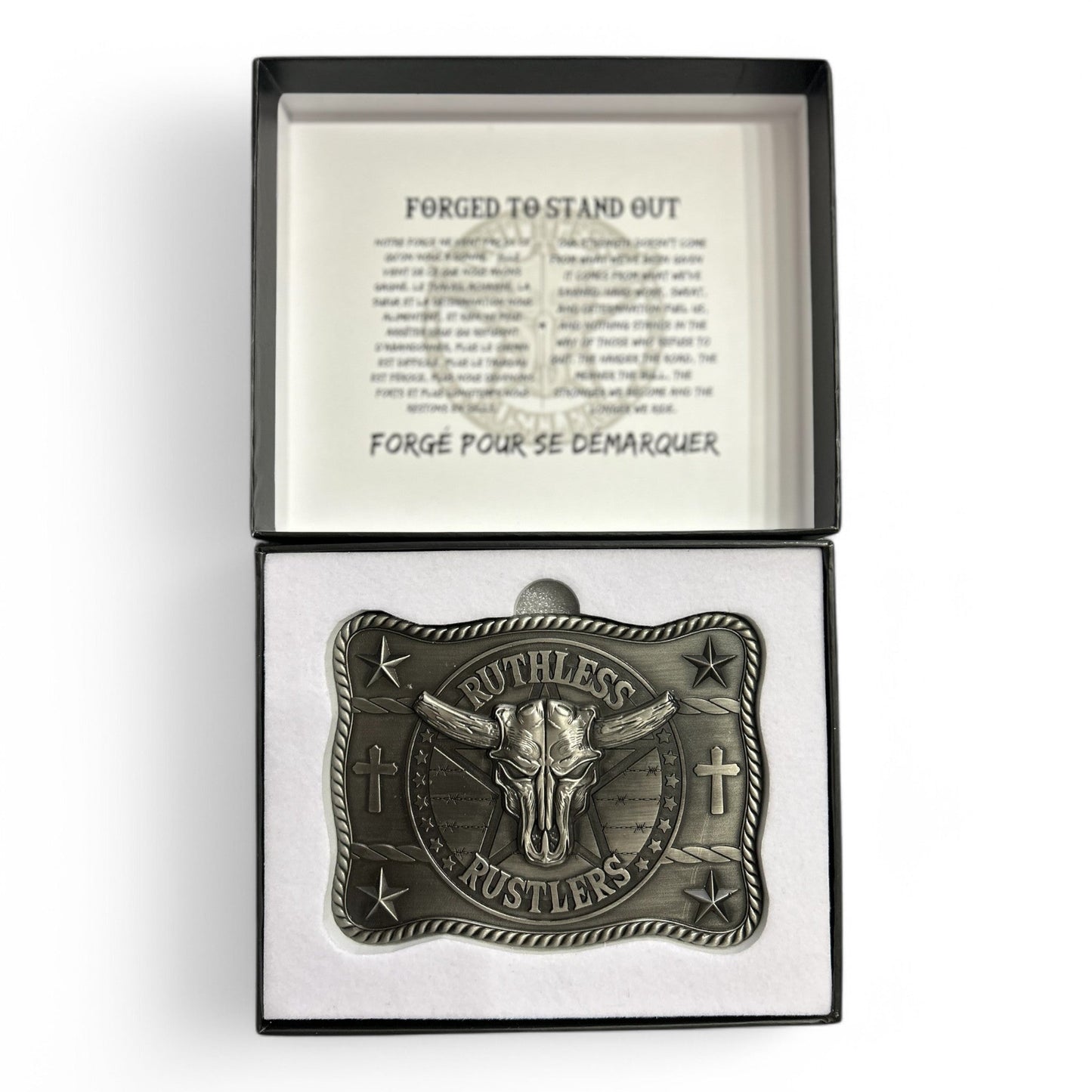 Boucle de ceinture Ruthless Rustlers Marshal | Argent antique