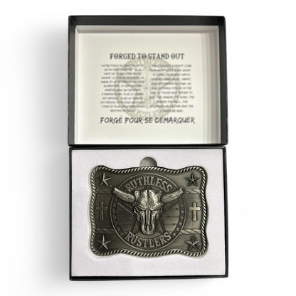 Boucle de ceinture Ruthless Rustlers Marshal | Argent antique