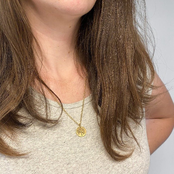 FORÊT | Collier en acier inoxydable doré