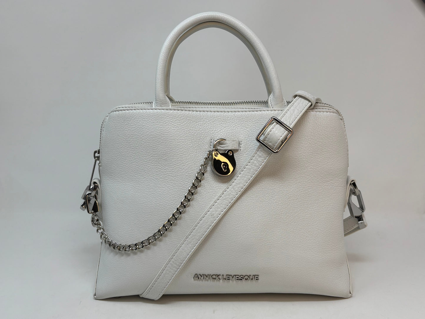 Sac à main en cuir blanc | Miranda