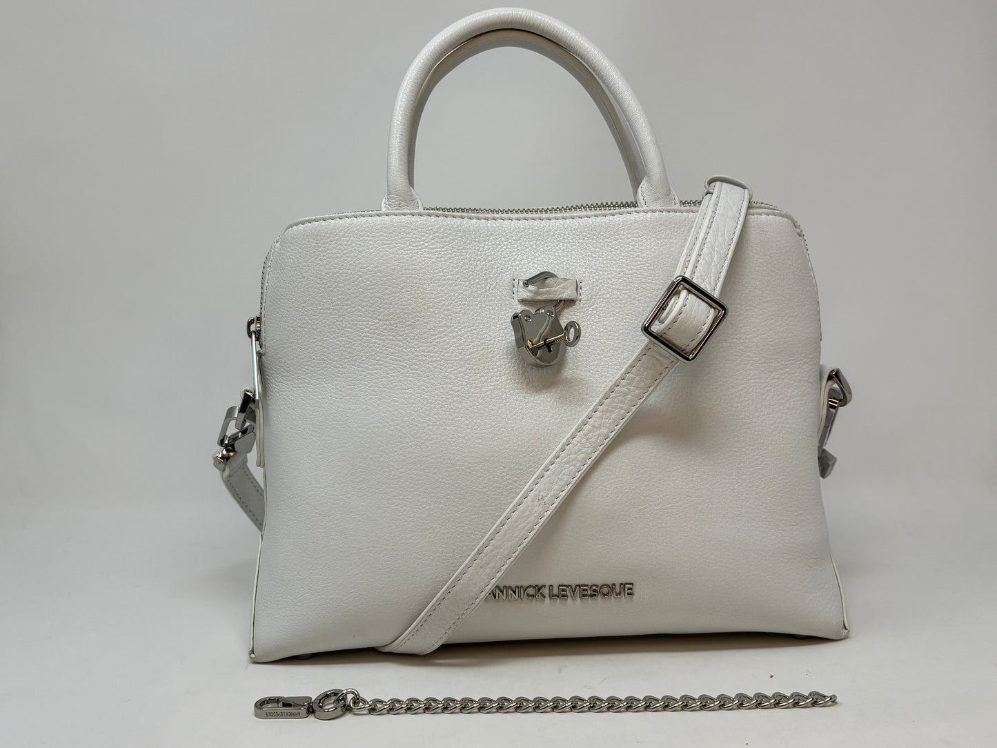 Sac à main en cuir blanc | Miranda