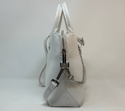 Sac à main en cuir blanc | Miranda