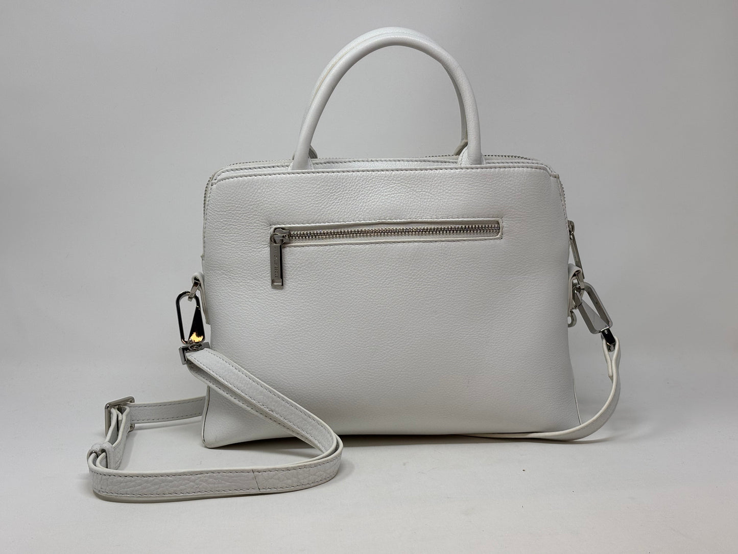 Sac à main en cuir blanc | Miranda