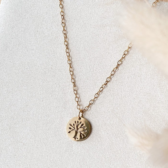FORÊT | Collier en acier inoxydable doré