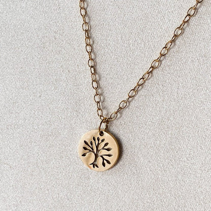 FORÊT | Collier en acier inoxydable doré
