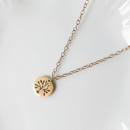 FORÊT | Collier en acier inoxydable doré
