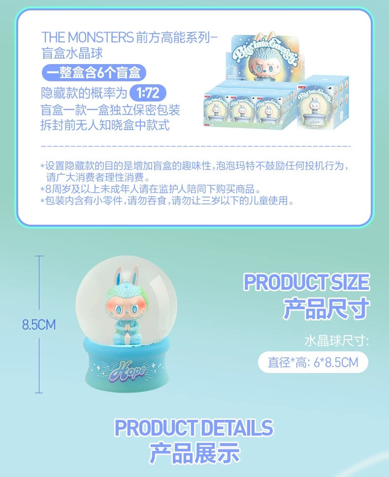Labubu The monster Big Into Energy series boule de cristal