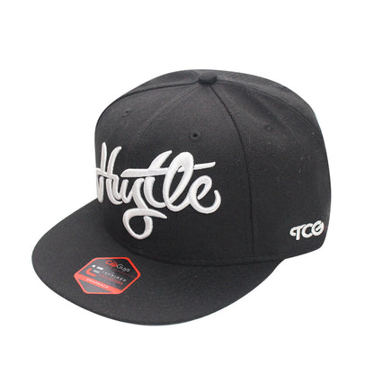 Hustle - T.O. - Casquette Snapback Blanche et Noire The Cap Guys TCG / Inspired Exclusives