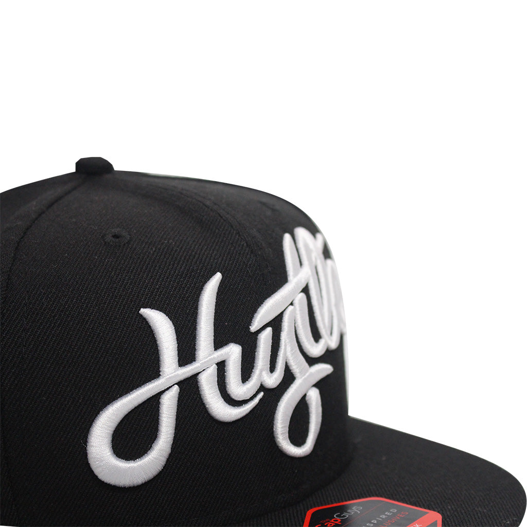 Hustle - T.O. - Casquette Snapback Blanche et Noire The Cap Guys TCG / Inspired Exclusives