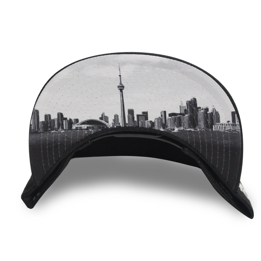 Hustle - T.O. - Casquette Snapback Blanche et Noire The Cap Guys TCG / Inspired Exclusives