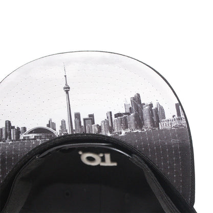 Hustle - T.O. - Casquette Snapback Blanche et Noire The Cap Guys TCG / Inspired Exclusives