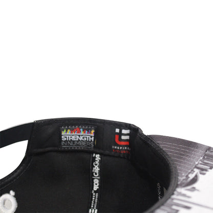 Hustle - T.O. - Casquette Snapback Blanche et Noire The Cap Guys TCG / Inspired Exclusives