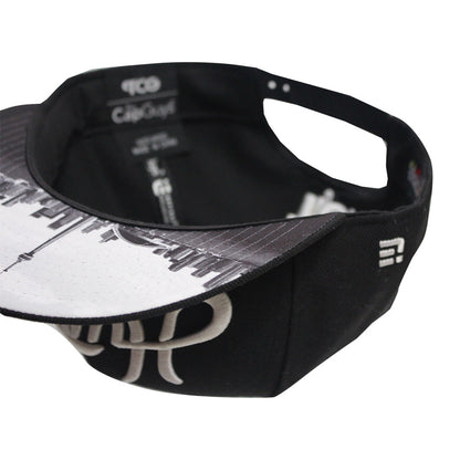 Hustle - T.O. - Casquette Snapback Blanche et Noire The Cap Guys TCG / Inspired Exclusives