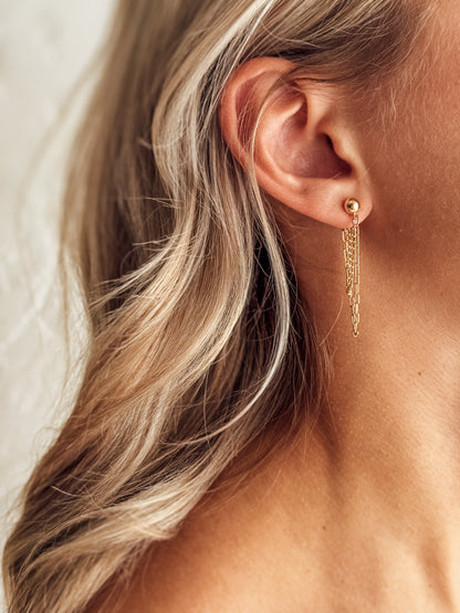 Les boucles d'oreilles Beverly Chain
