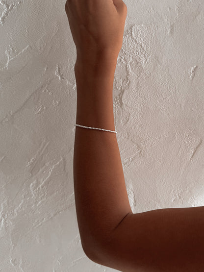 Bracelet extensible délicat en or rempli