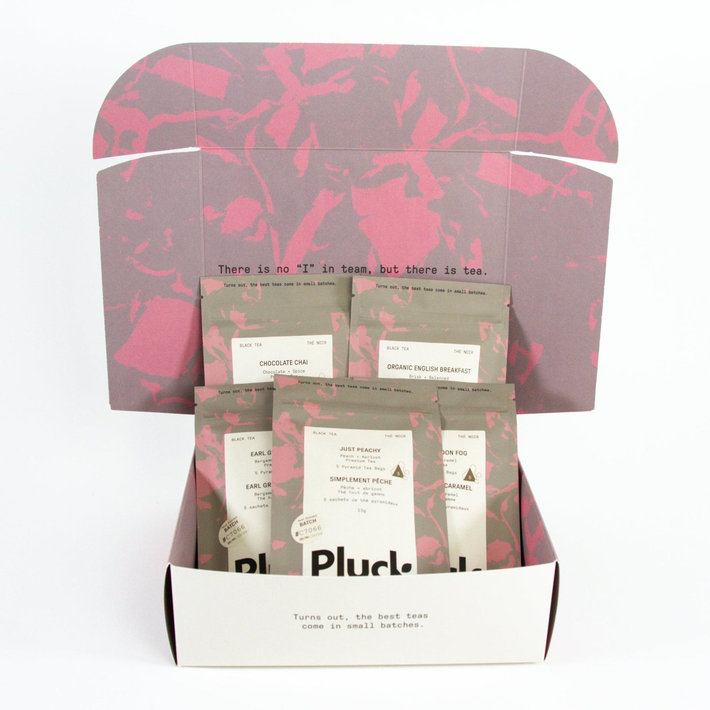 Coffret d'échantillons de thé noir