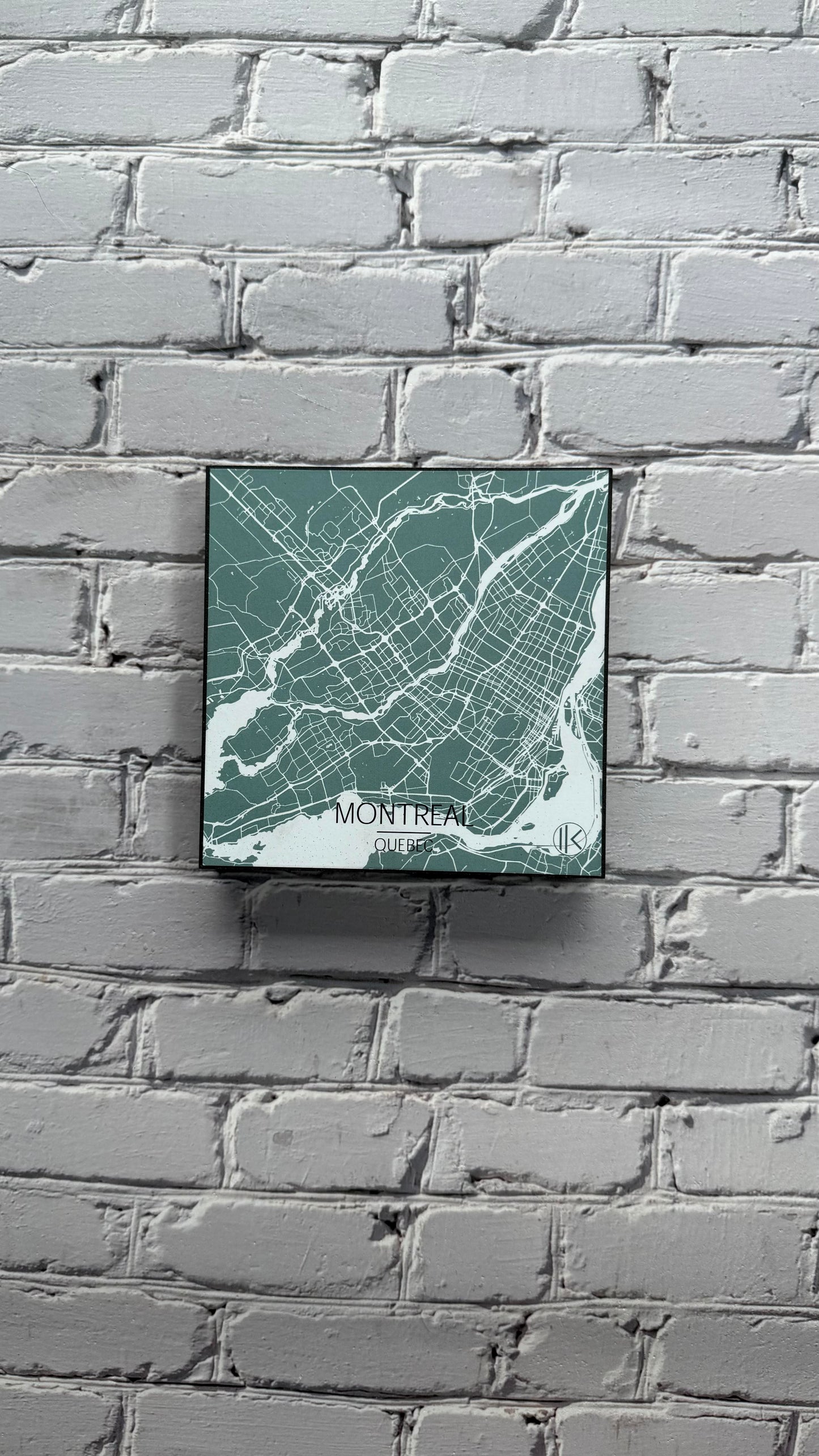 Ikon en bois - Map de Montréal