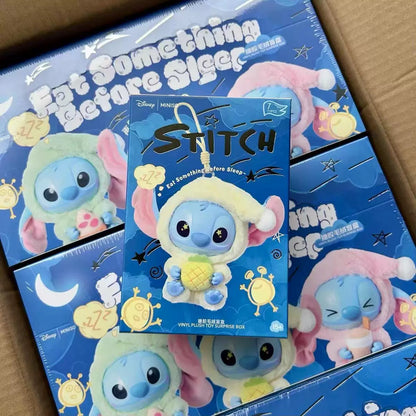 Stitch "Eat Something before Sleep" Series Vinyl plush keychain Blind Box Pendant