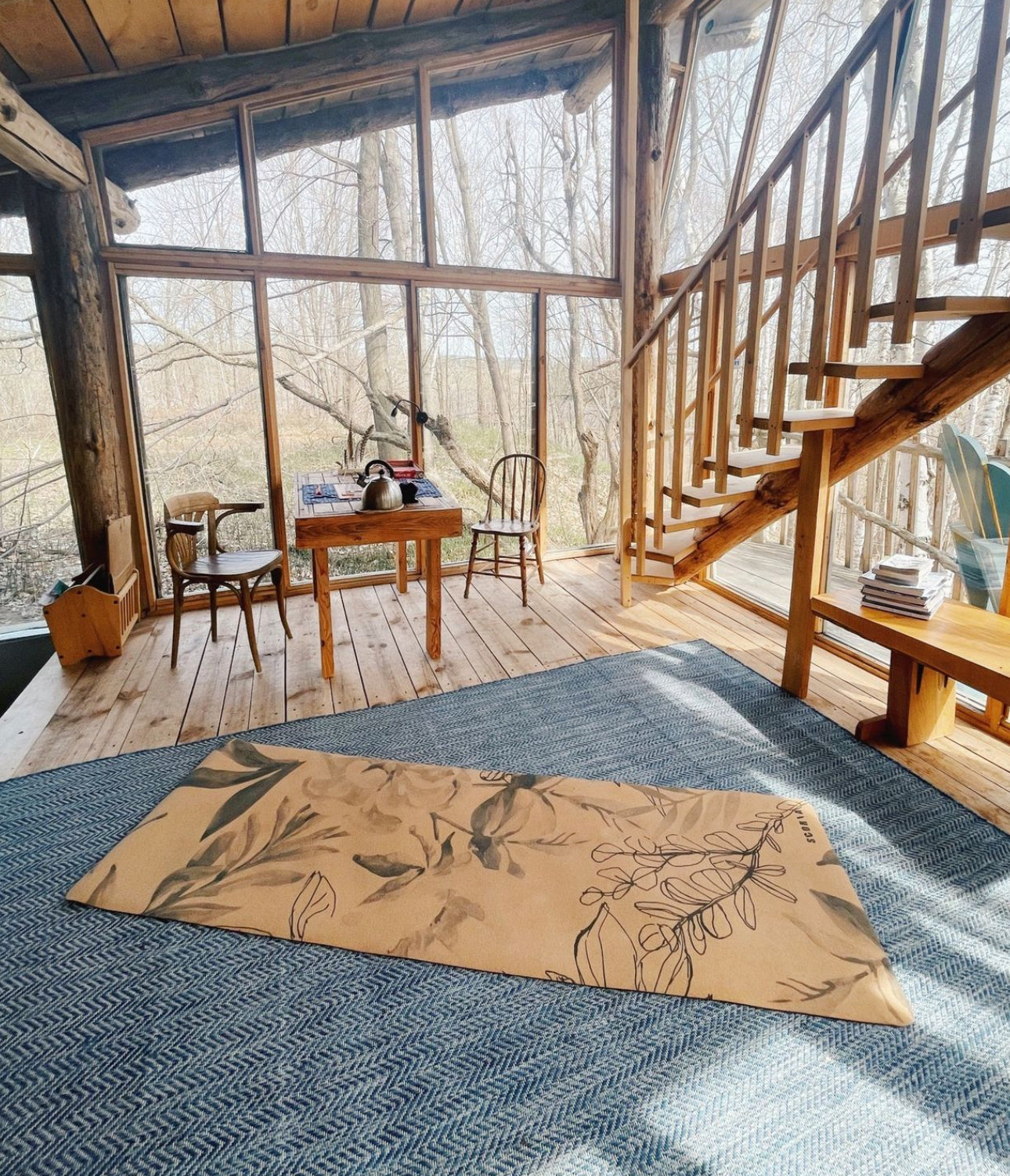 Tapis de yoga Blossom en liège | 4,5 mm
