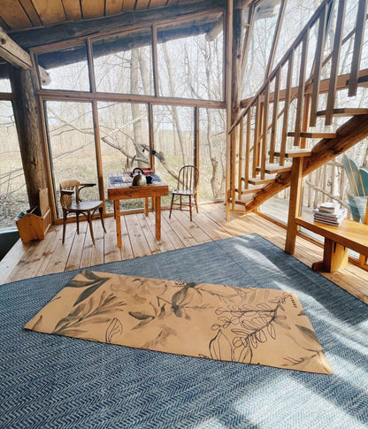 Tapis de yoga Blossom en liège | 4,5 mm
