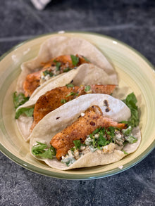 Drague aux épices pour tacos au poisson