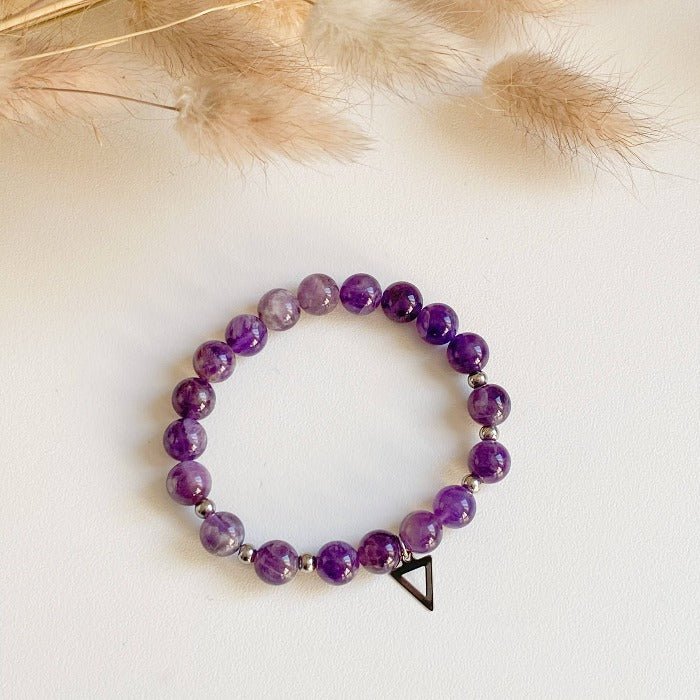AMETHYST | Amethyst and Stainless Steel Bracelet