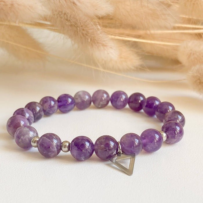 AMETHYST | Amethyst and Stainless Steel Bracelet