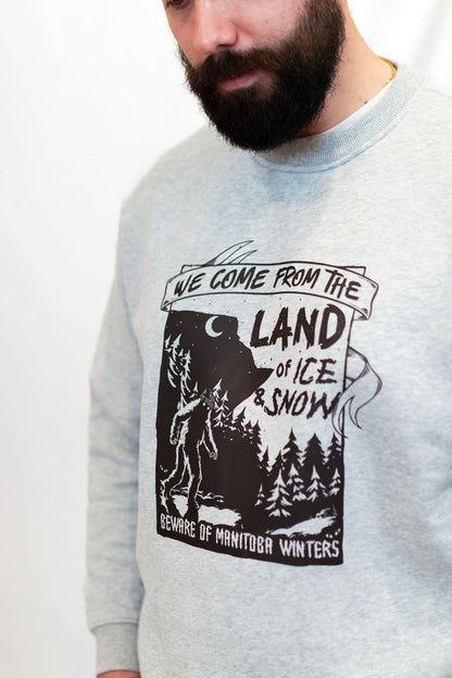 Manitoba Land of Ice and Snow Crewneck
