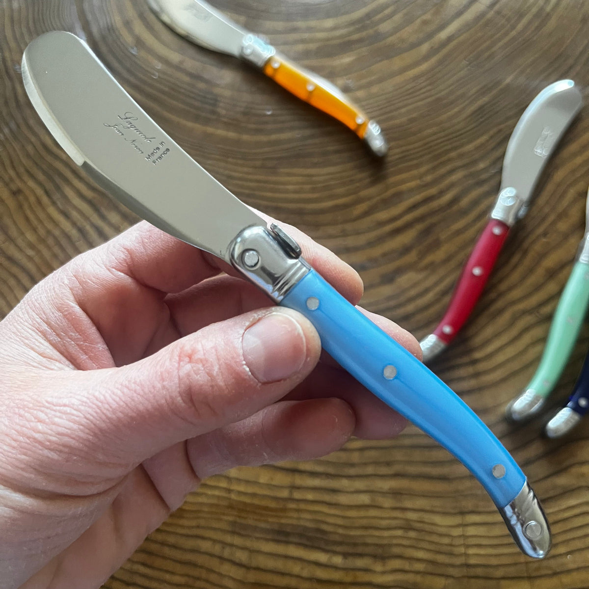 Laguiole Butter knife, Pastel Blue
