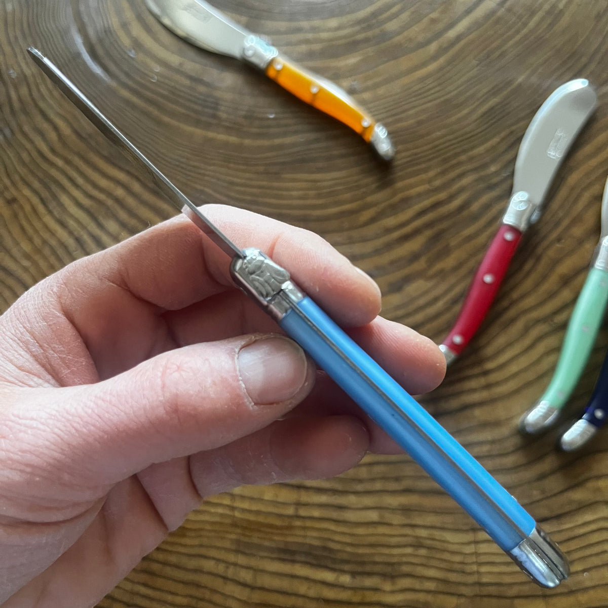 Laguiole Butter knife, Pastel Blue