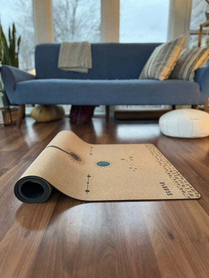 Tapis de Yoga en Liège Dragon Volant | 4,5 MM