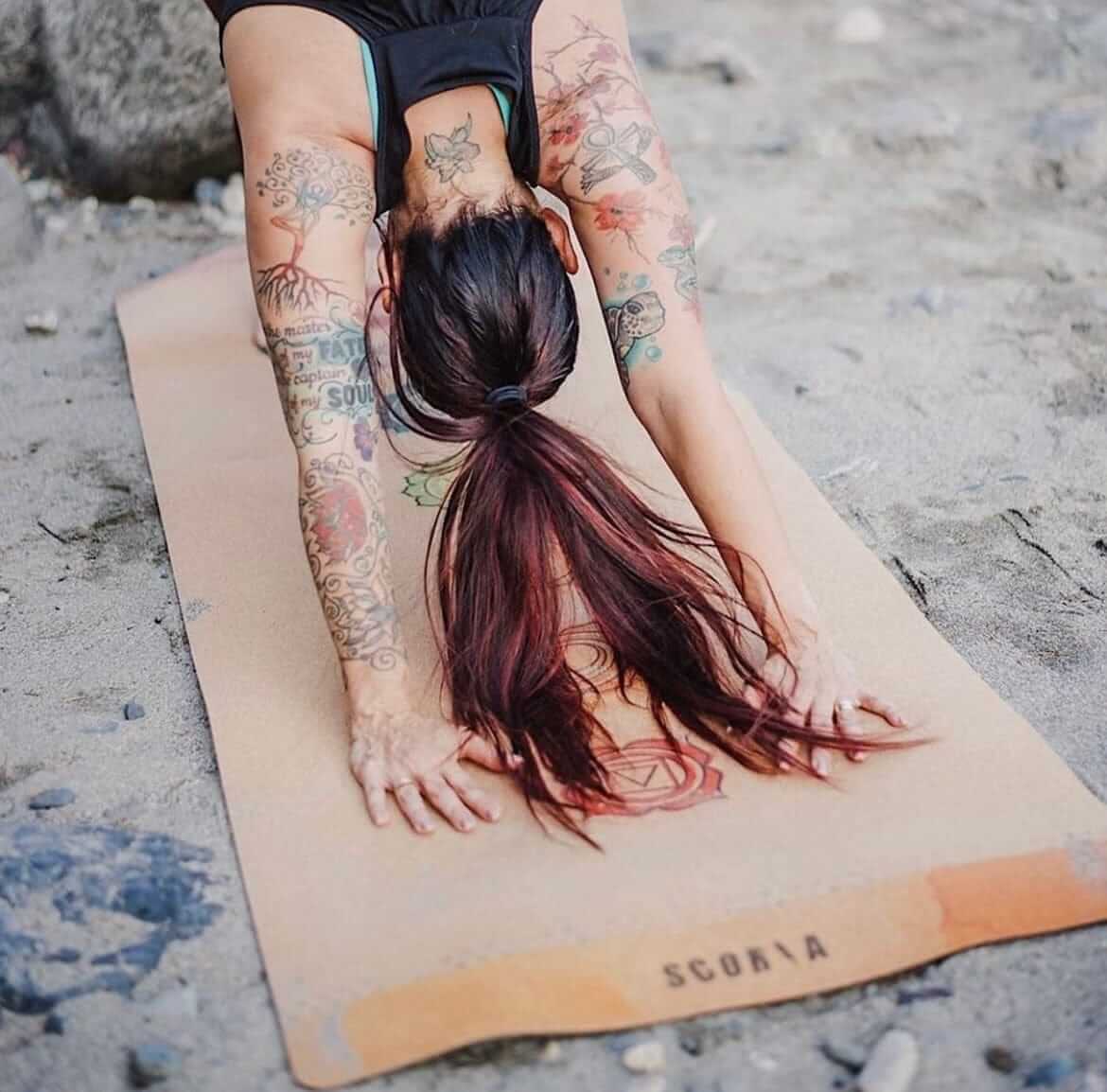 Tapis de yoga en liège pour alignement des chakras | 4,5 mm