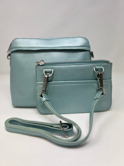Sky blue crossbody bag, Brigitte