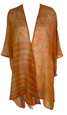 PRG6525 Cardigan Avatar pur soie transparente