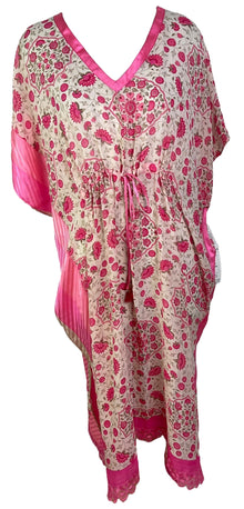 REVOLUTIONHER PRG6793 Maxi Kaftan en pure soie transparente Avatar