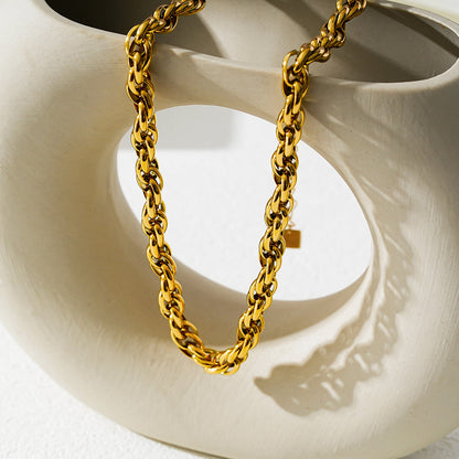 Style ISLINGTON : Collier chaîne multi-maillons épais et complexe