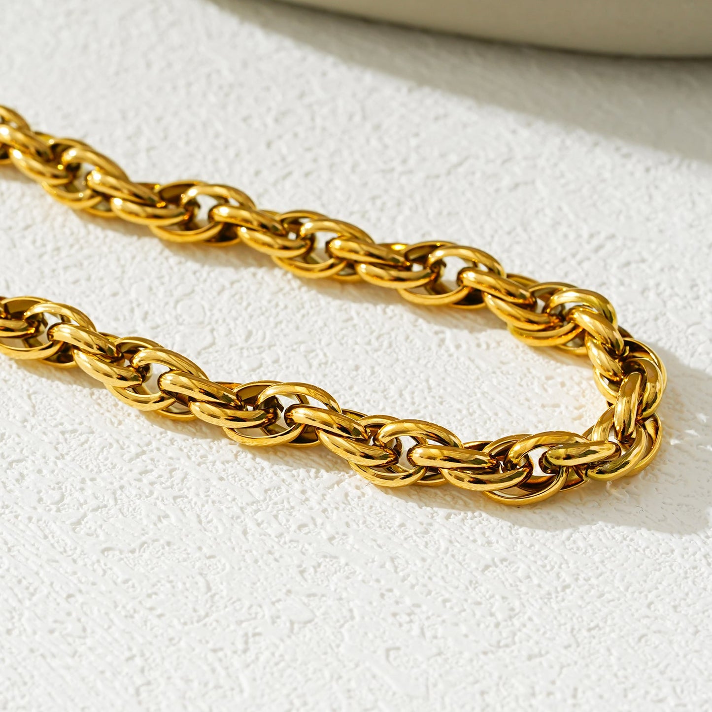 Style ISLINGTON : Collier chaîne multi-maillons épais et complexe