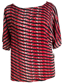 PRC6499 Avatar Pure Silk Side Slit Top