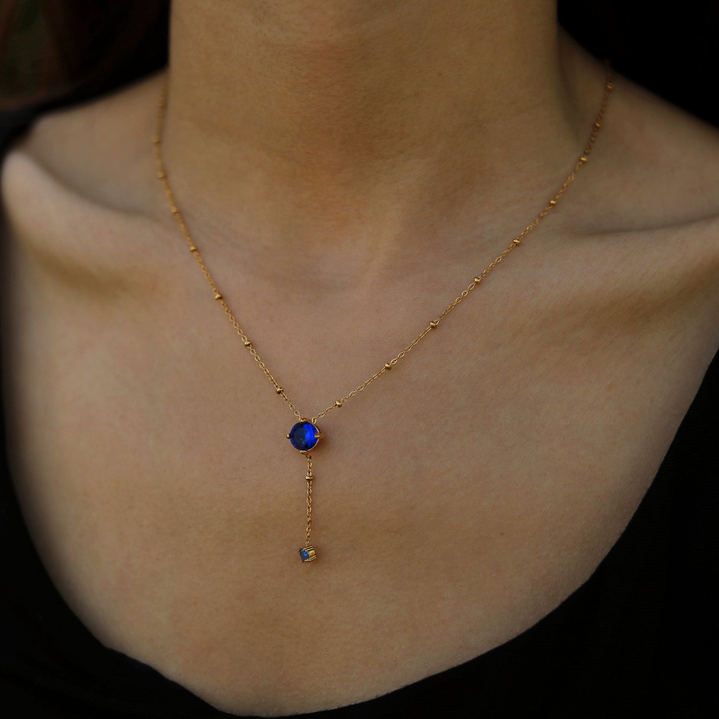 Collier en Or avec Pendentif et Breloque IZZY Crystal