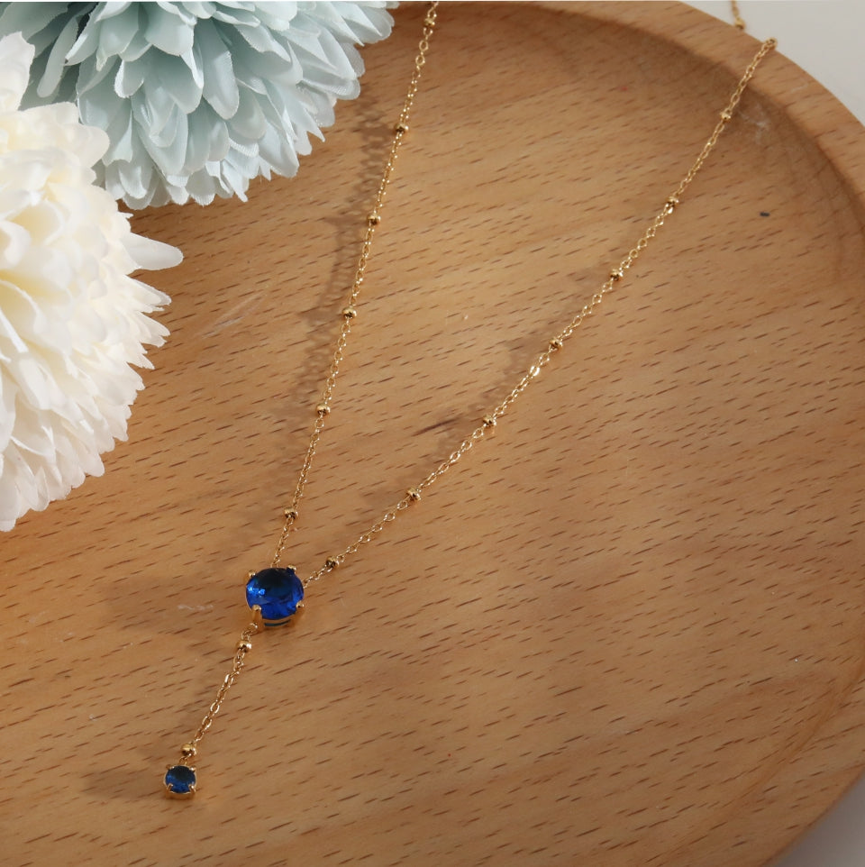 Collier en Or avec Pendentif et Breloque IZZY Crystal