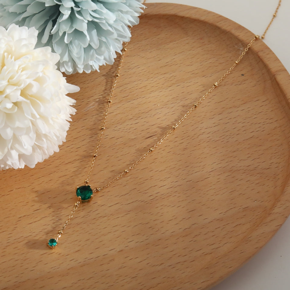 Collier en Or avec Pendentif et Breloque IZZY Crystal