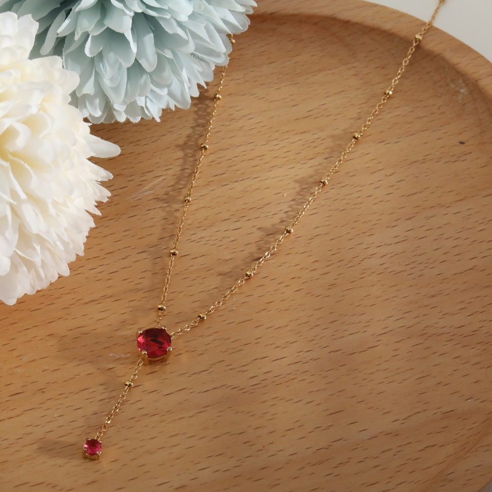 Collier en Or avec Pendentif et Breloque IZZY Crystal