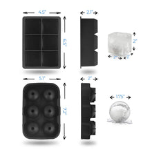 2 in 1 Pack Large Silicone Ice Cube Tray Mold