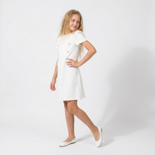 Royal Button A-Line Dress