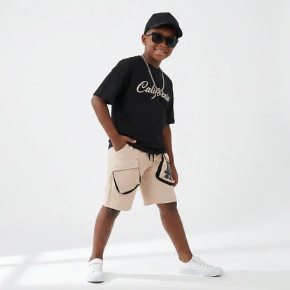 California Boy Shorts Set & Hat
