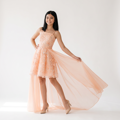 Liv's 2 in 1 Preteen High-Low Dress