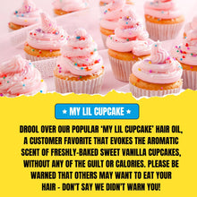 My Lil Cupcake Hair Oil (30ml) – Sweet Vanilla Cupcake with Creamy Buttercream Scent | Nourishing & Shine-Enhancing Oil