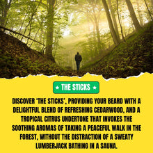 The Sticks Beard Wash (150ml) – Cedarwood & Tropical Citrus Scent | Refreshing Beard Shampoo & Cleanser